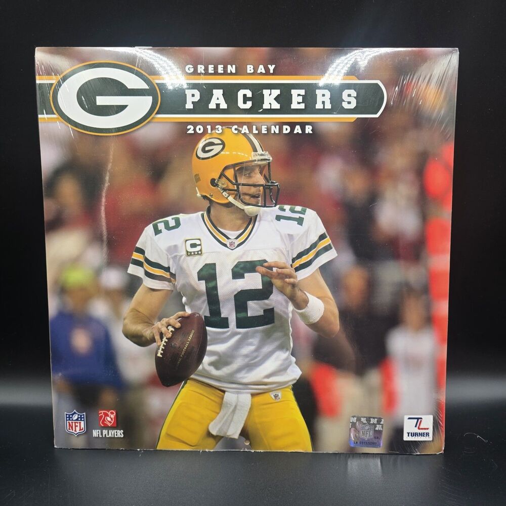 NIP - Green Bay Packers 2013 Wall Calendar by Turner [Sealed] 12" x 12"